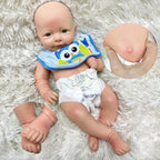 Image of Reborn Baby Dolls 18" Whole Silicone Boy Lisa Painted Bebê Reborn De