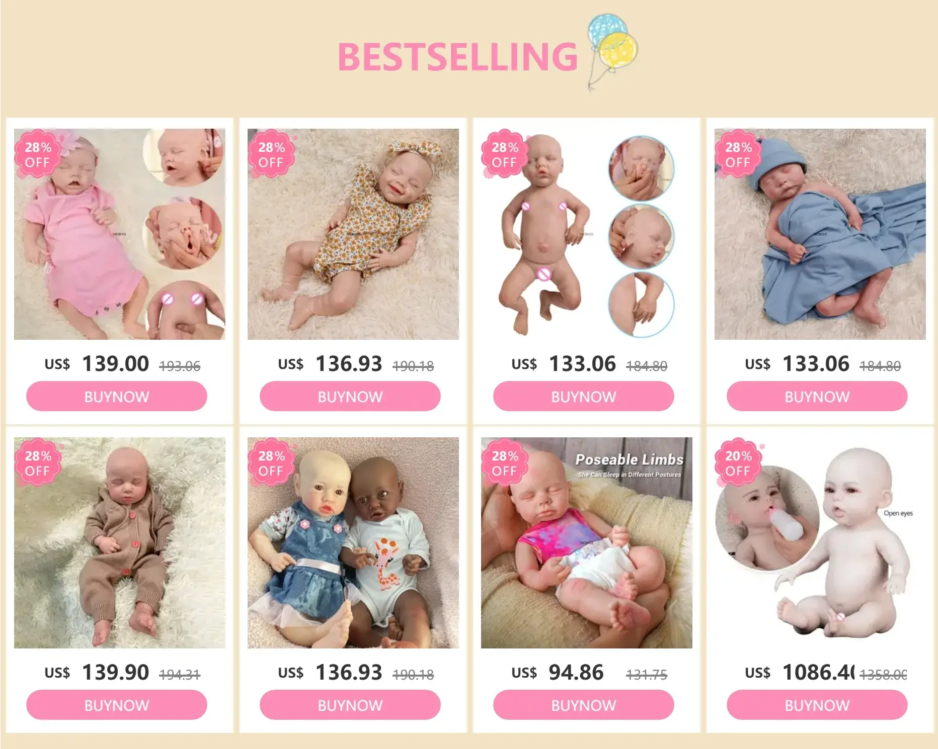 Image of Reborn Baby Dolls Reborn Corpo De Silicone 18'' Boy Full Body