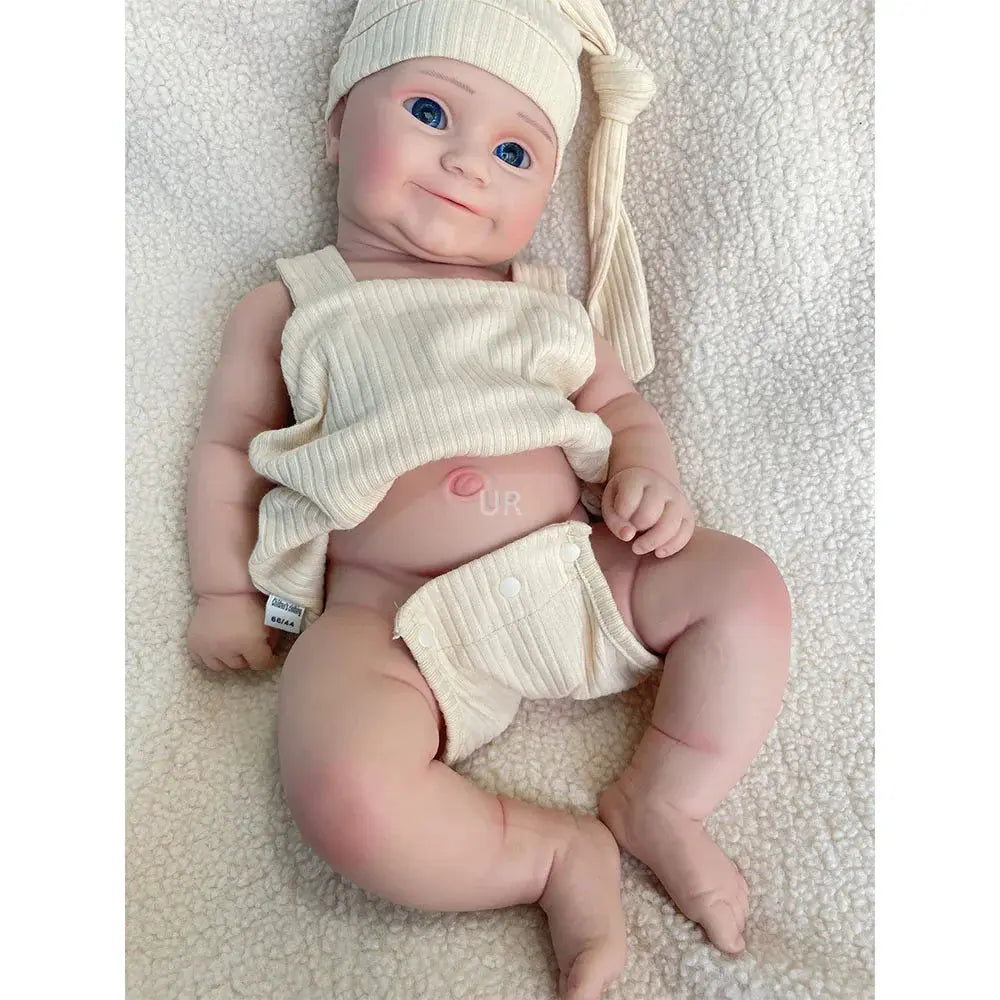 Image of Reborn Baby Dolls 20 Inch Pinky Girl Maddie Lifelike Silicone Reborn