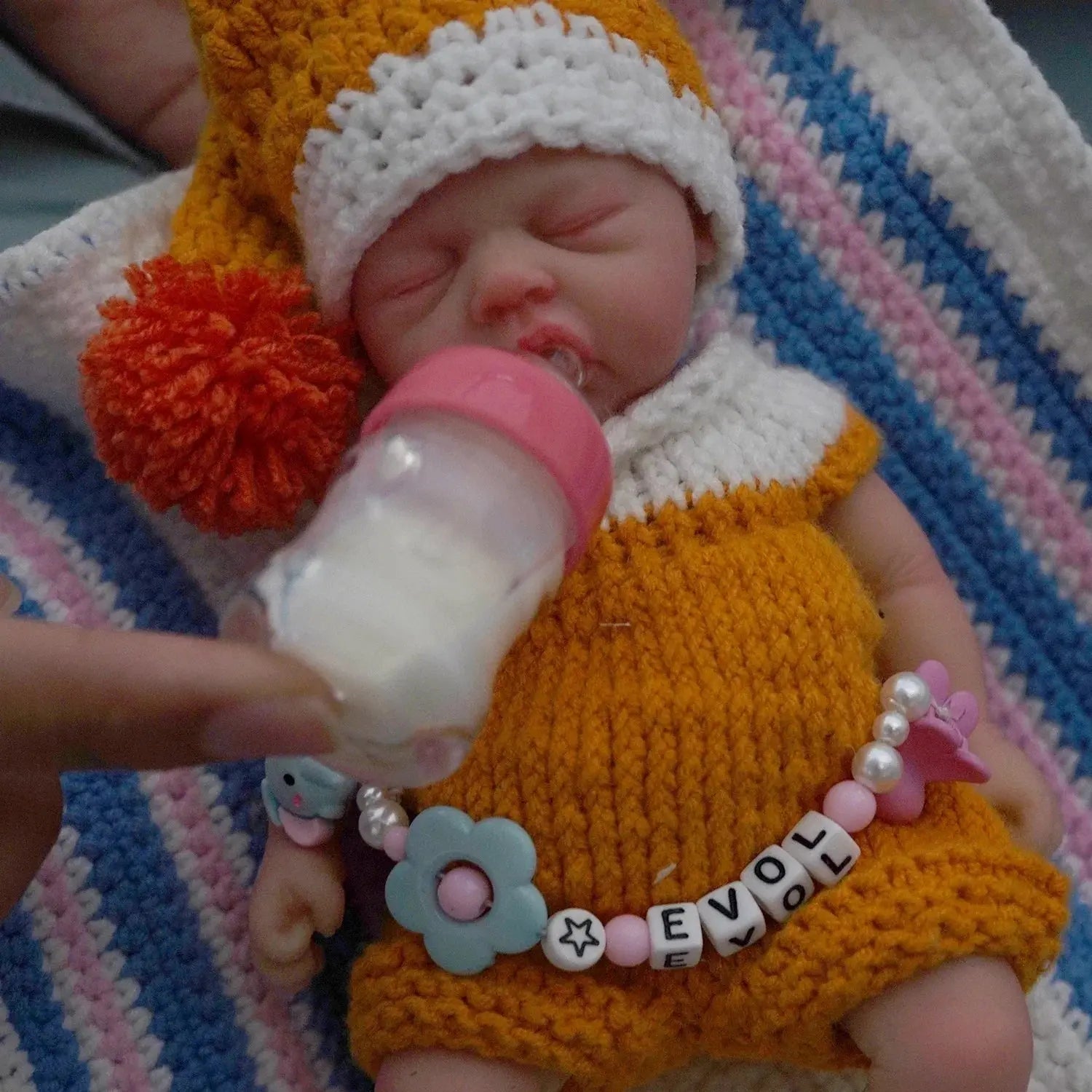 Image of Reborn Baby Dolls 7" Boy Micro Preemie Full Body Silicone Sleeping