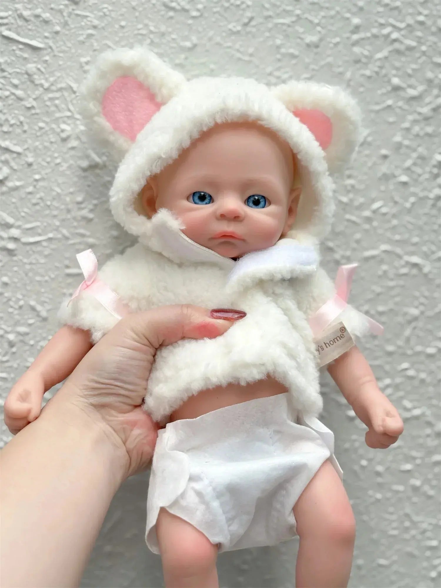 Image of Reborn Baby Dolls 33Cm Can Washable Full Body Solid Silicone Bebe