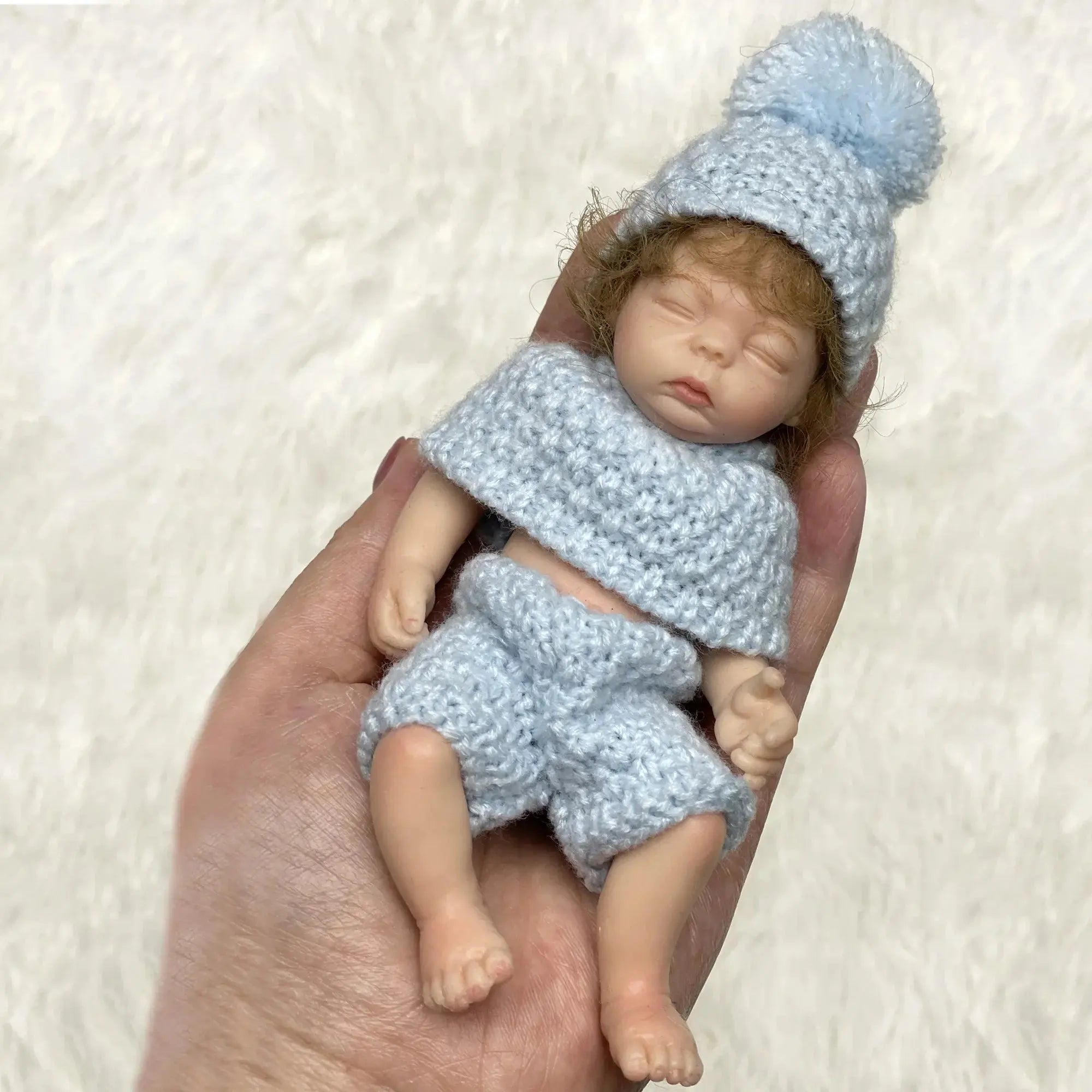 Image of Reborn Baby Dolls 6 Inch Mini Bebe Reborn Finished Full Body Solid