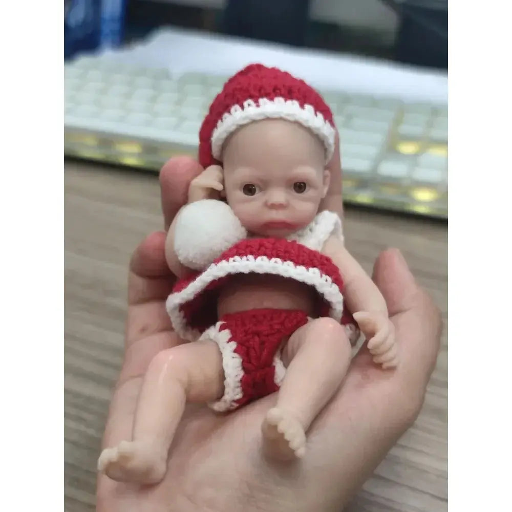 Image of Reborn Baby Dolls 4.5 Inch Miniature Babies Full Silicone Reborn Baby