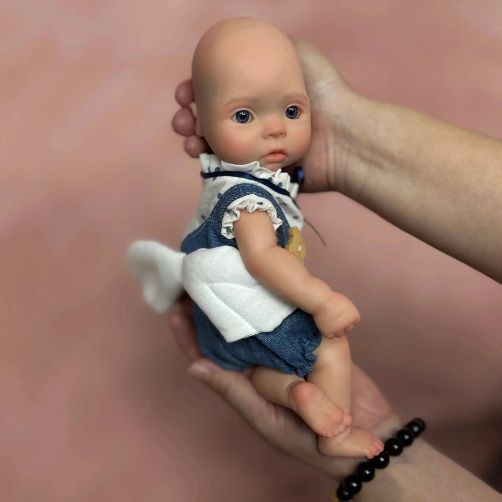 Image of Reborn Baby Dolls 27Cm Angel Girl Whole Silicone Bebe Reborn Dolls 3D