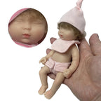 Image of Reborn Baby Dolls 6Inch Mini Palm Full Solid Silicone Bebe Reborn