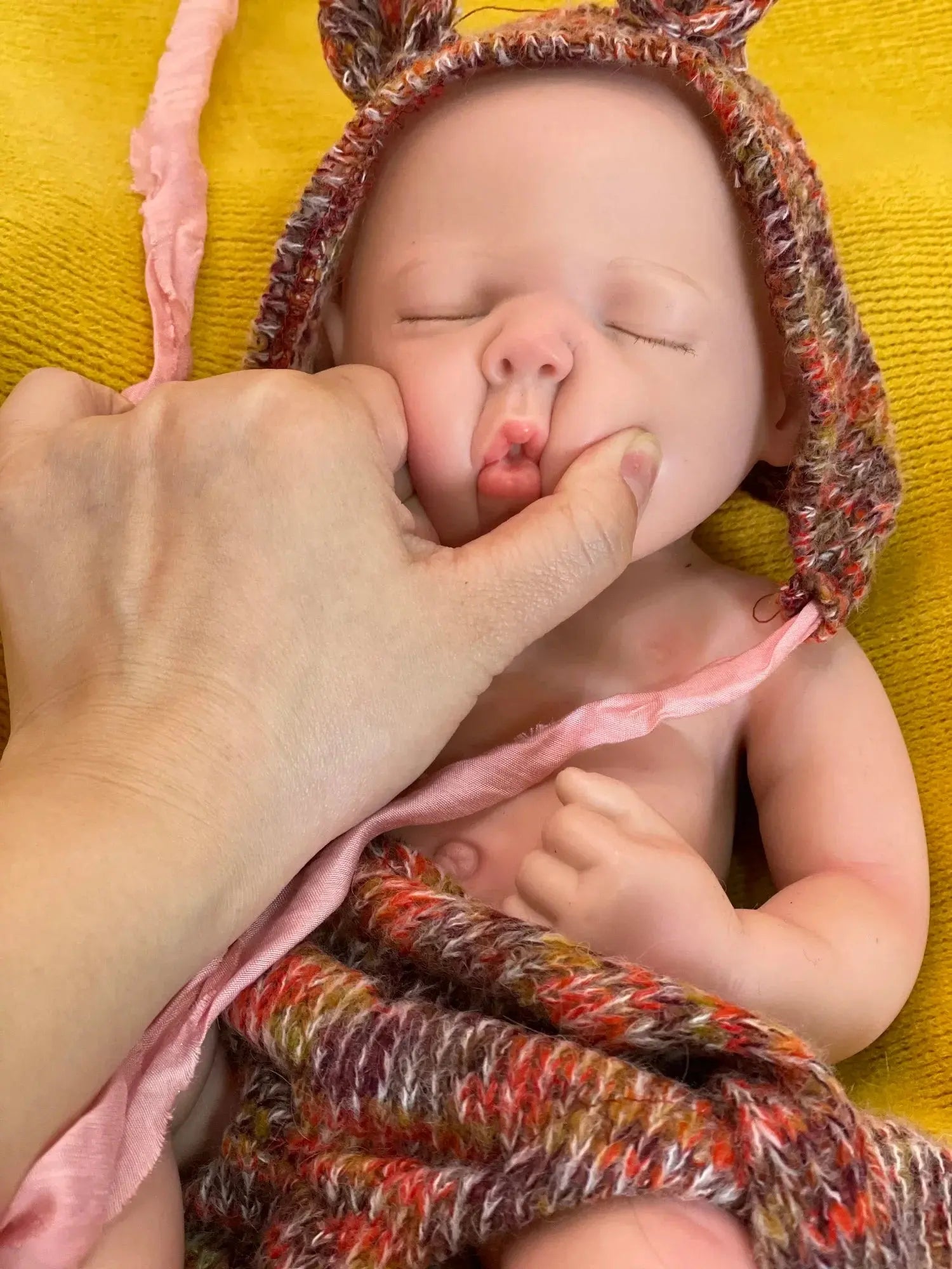 Image of Reborn Baby Dolls 3 Styles/45Cm Close Eyes Bebe Reborn Girl Soft