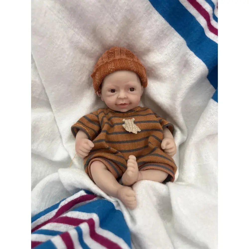 Image of Reborn Baby Dolls Reborn Baby Doll 5.5" Silicone Full Body Miniature