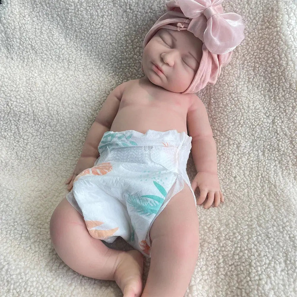 Image of Reborn Baby Dolls 55Cm Silicone Reborn Baby Doll Lifelike Girl With
