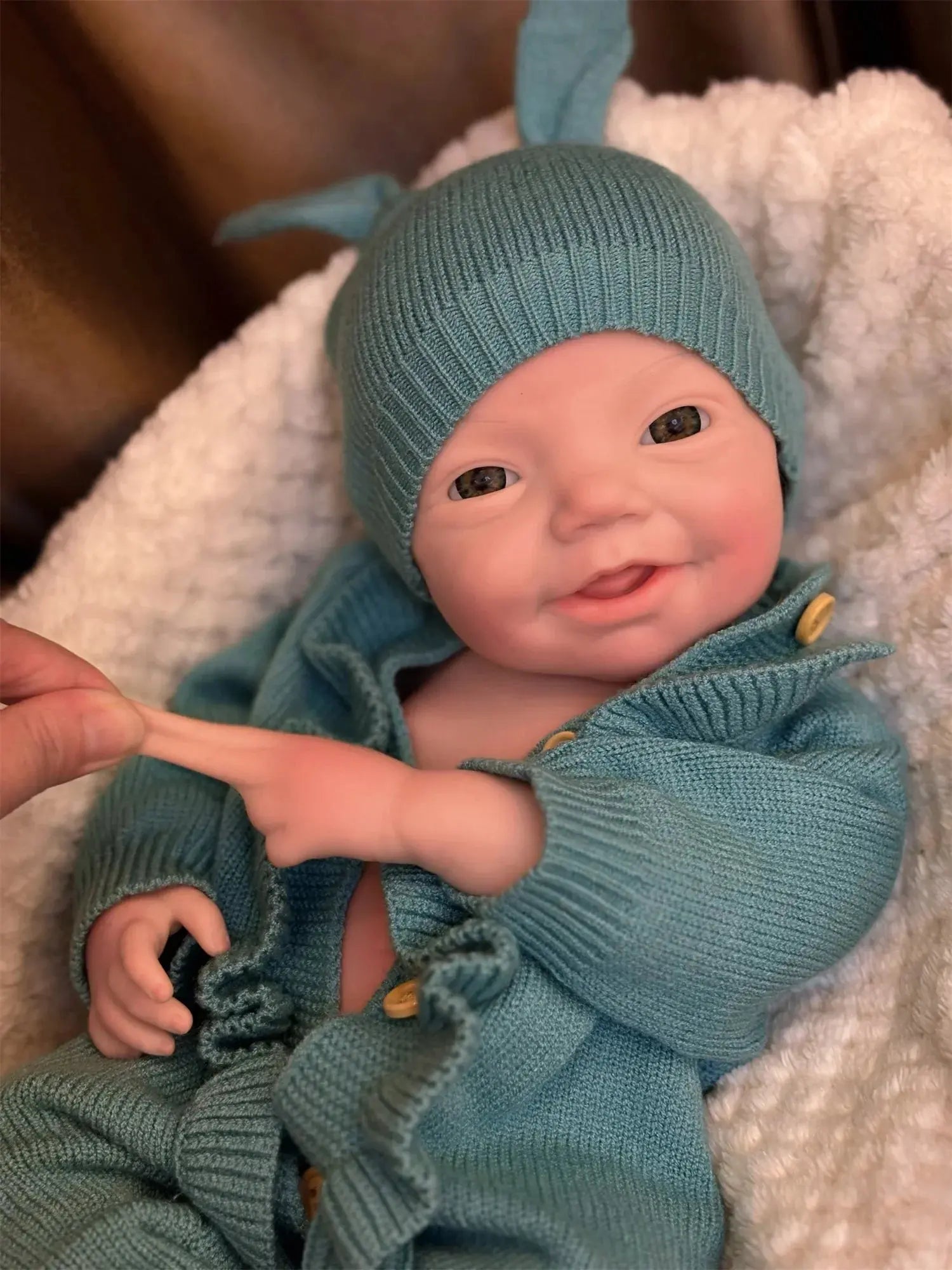 Image of Reborn Baby Dolls 18Inch Open Eyes Full Body Silicone Reborn Girl