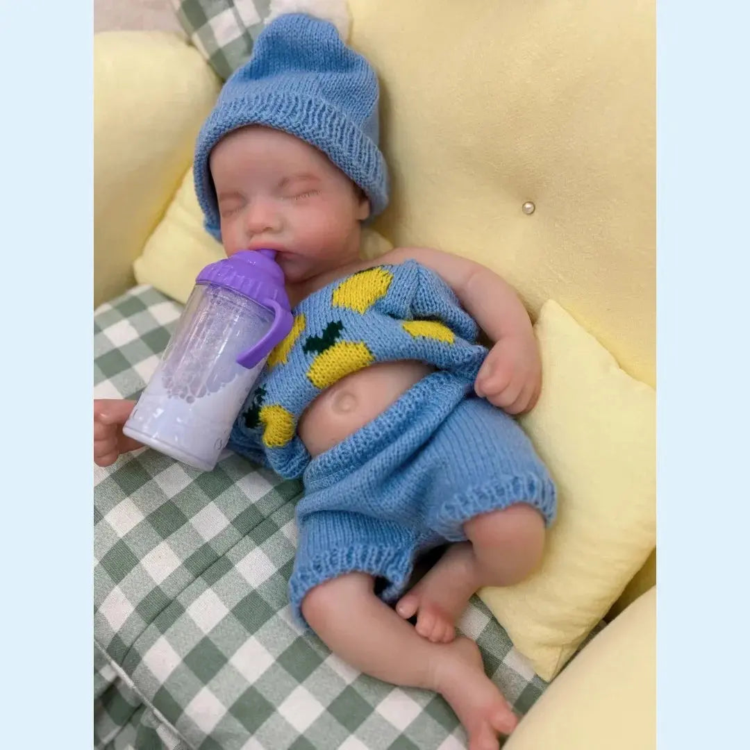 Image of Reborn Baby Dolls 13Inch Close Eyes & Open Mouth Levi Full Body