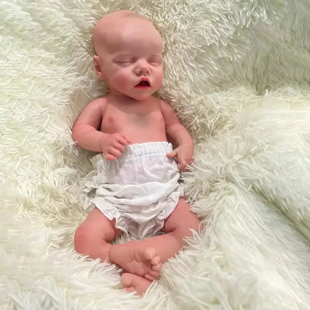 Image of Reborn Baby Dolls 18" 100% Full Silicone Newborn Doll Soft Reborn