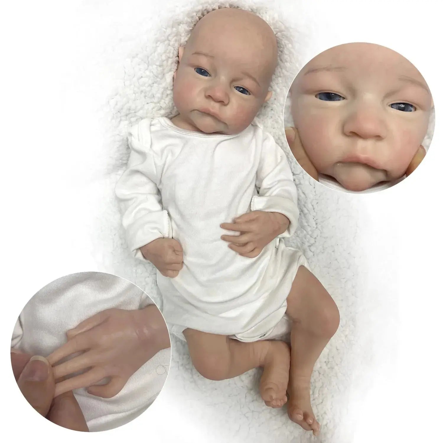 Image of Reborn Baby Dolls 42Cm Silicone Boy Levi Painted/Unpainted Doll Full