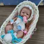 Image of Reborn Baby Dolls Lifelike Reborn Baby Doll 7 Inch Mini Full Body