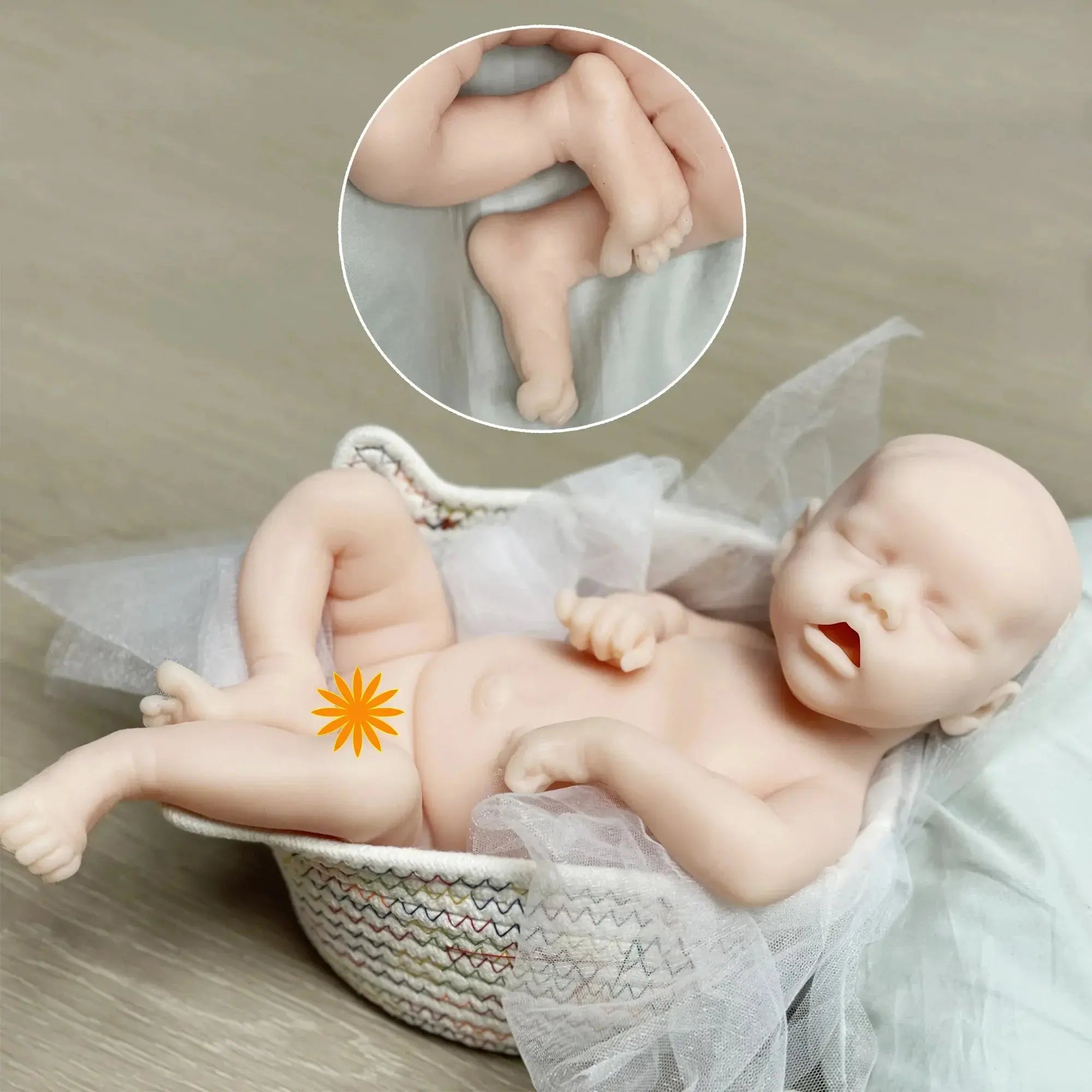 Image of Reborn Baby Dolls 17Inch Twins A Full Solid Silicone Bebe Reborn 3D