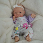 Image of Reborn Baby Dolls 7" Micro Preemie Full Silicone Sweet Baby Doll  