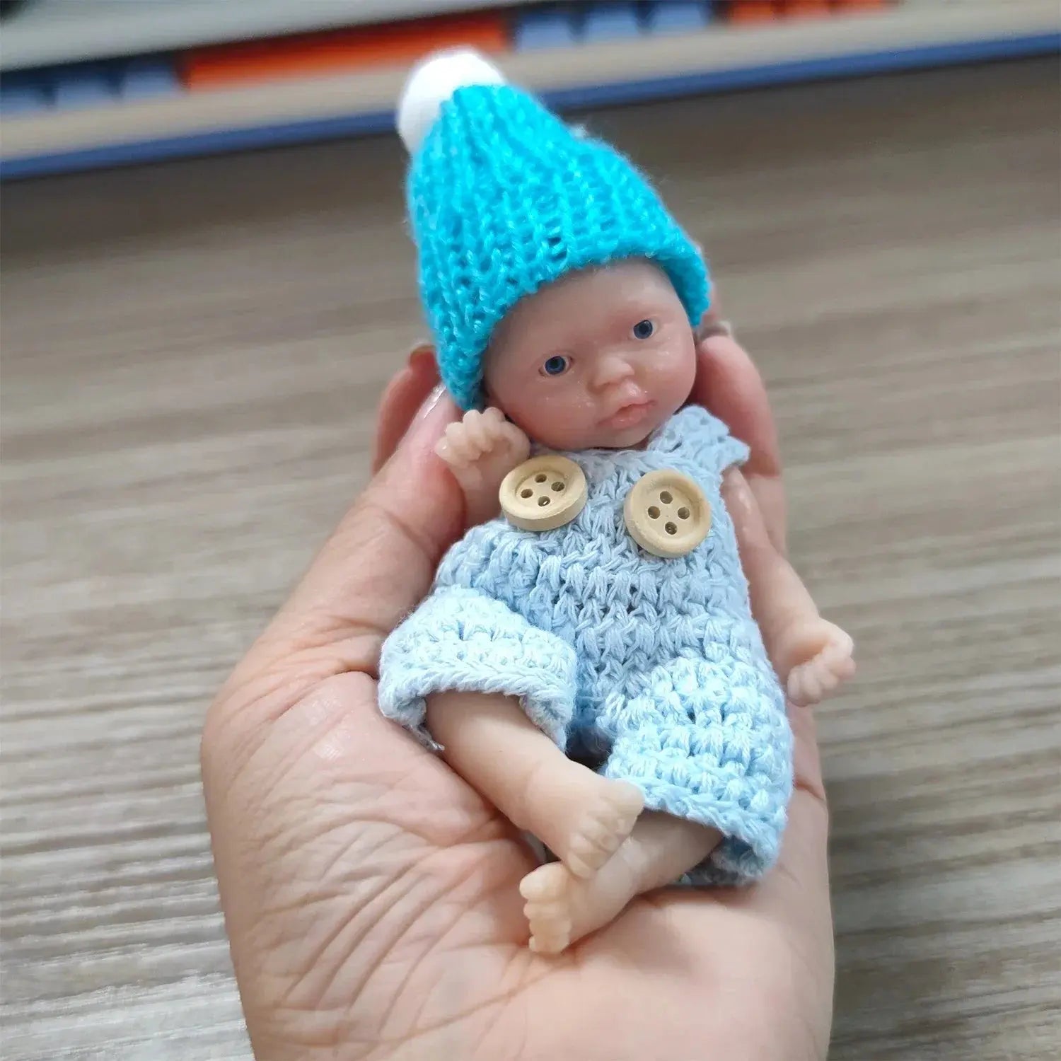 Image of Reborn Baby Dolls Sleeping Silicone Full Body Boy 4.5Inch Miniature