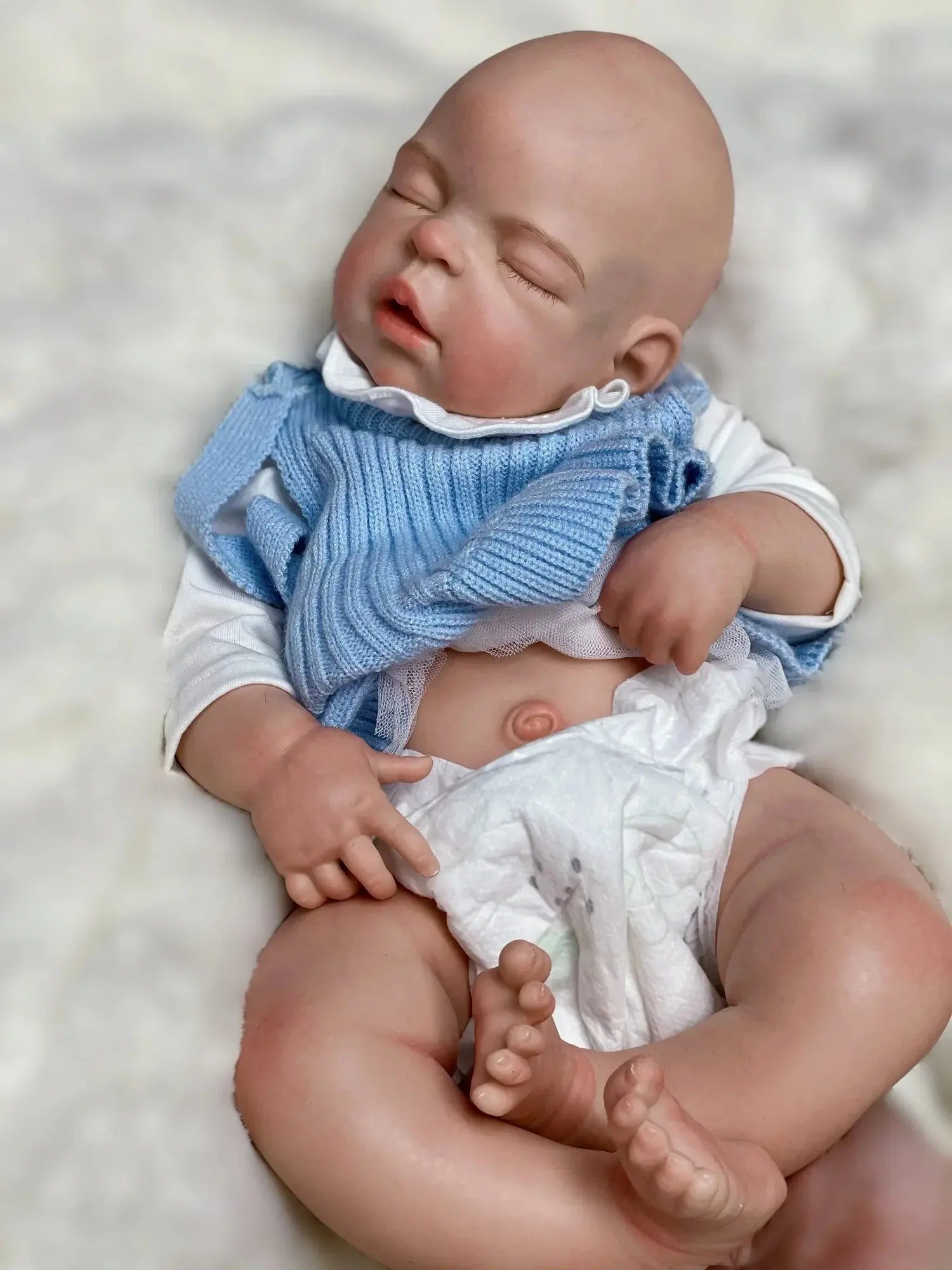Image of Reborn Baby Dolls 55Cm Washable Solid Silicone Bebe Reborn Girl With