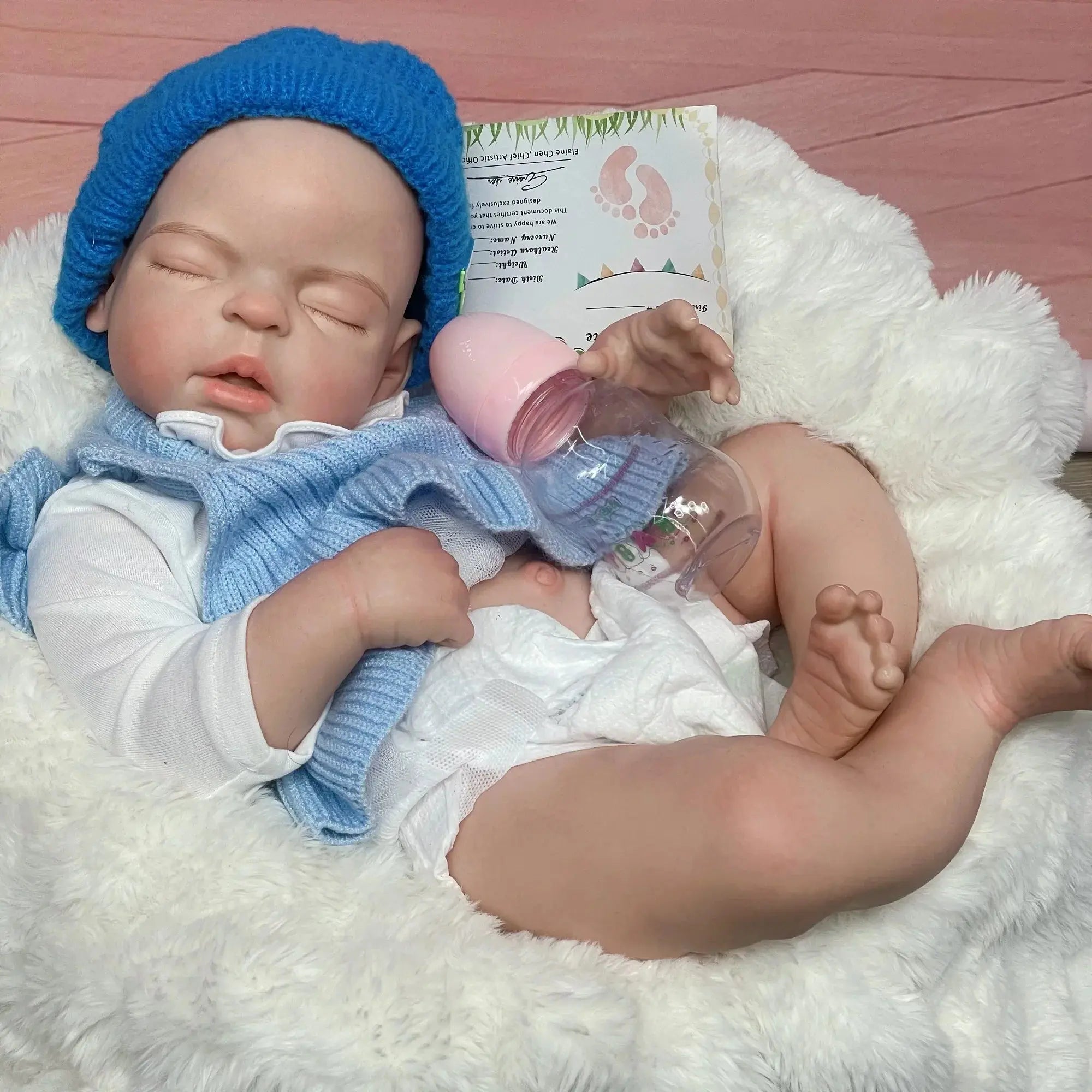 Image of Reborn Baby Dolls 55Cm Washable Solid Silicone Bebe Reborn Girl With