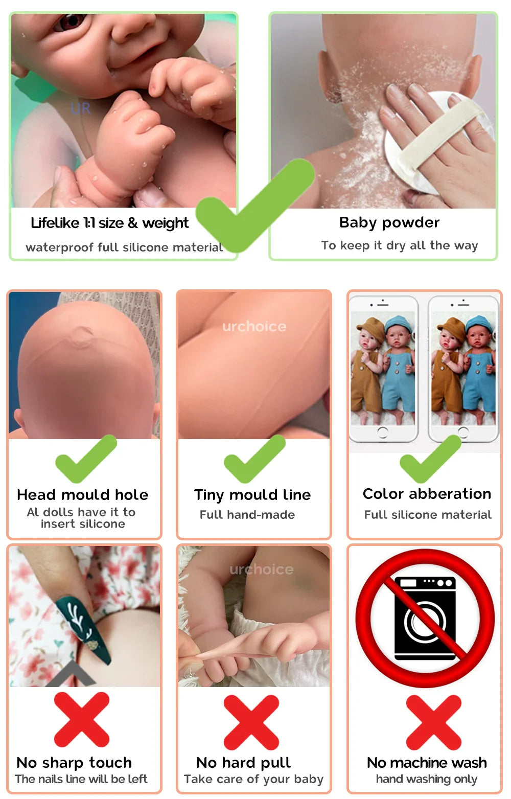 Image of Reborn Baby Dolls 100% Handmade Silicone Reborn Dolls For Adoption