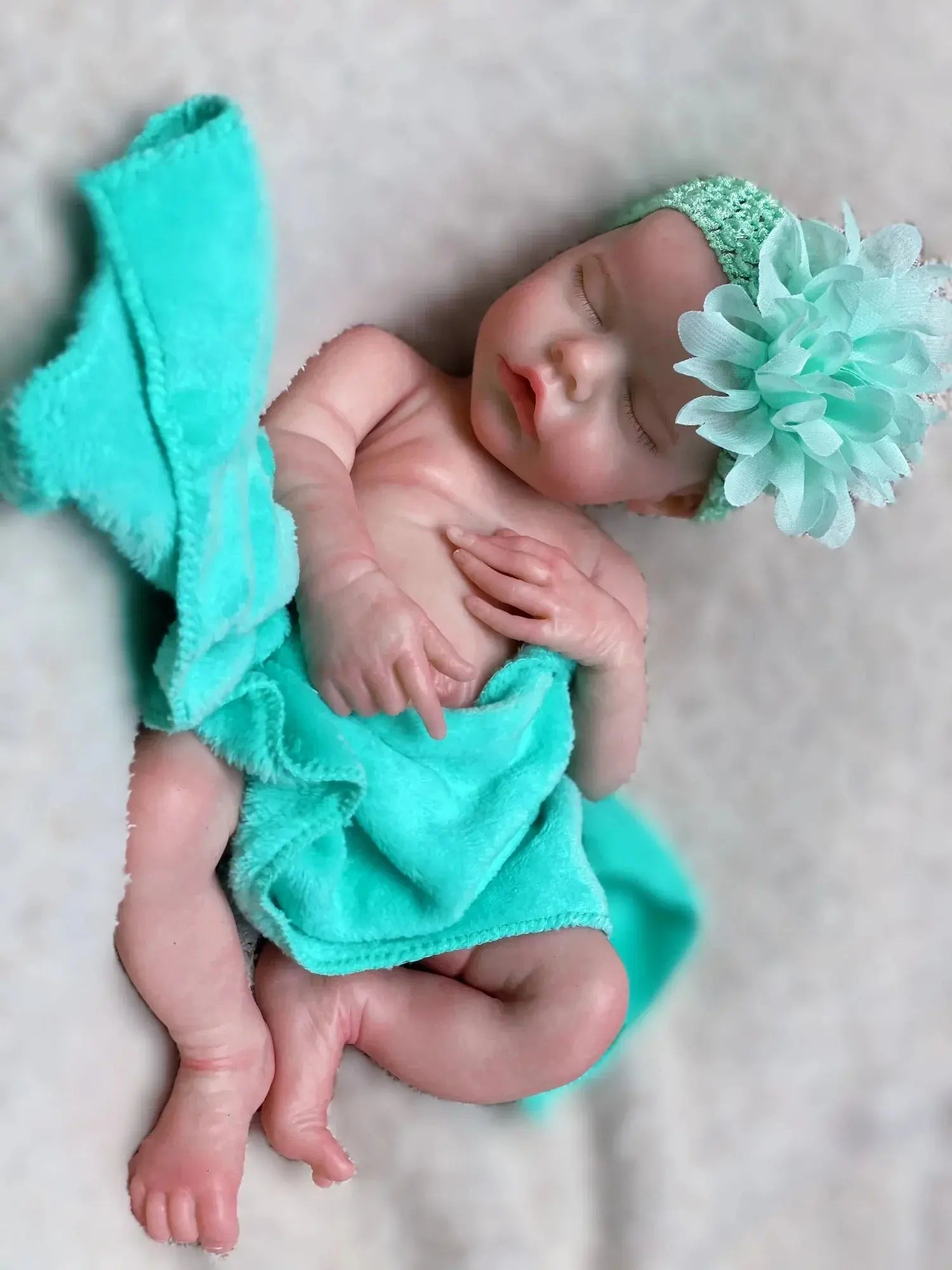 Image of Reborn Baby Dolls 40Cm Twins B Solid Silicone Bebe Reborn Girl With