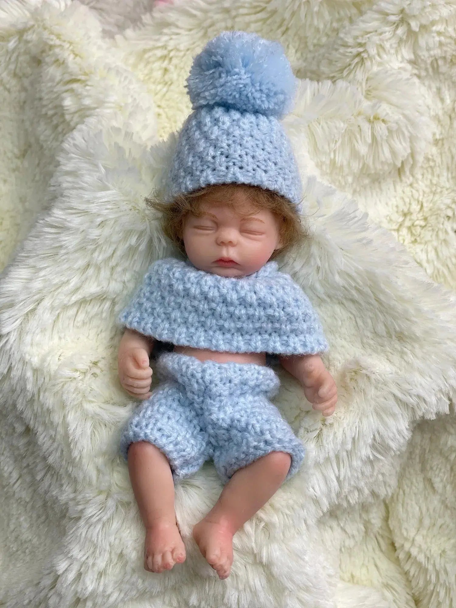 Image of Reborn Baby Dolls 6 Inch Mini Bebe Reborn Finished Full Body Solid