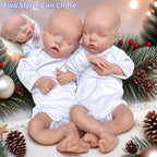 Image of Reborn Baby Dolls 40-45Cm Twins Full Body Solid Silicone Bebe Reborn