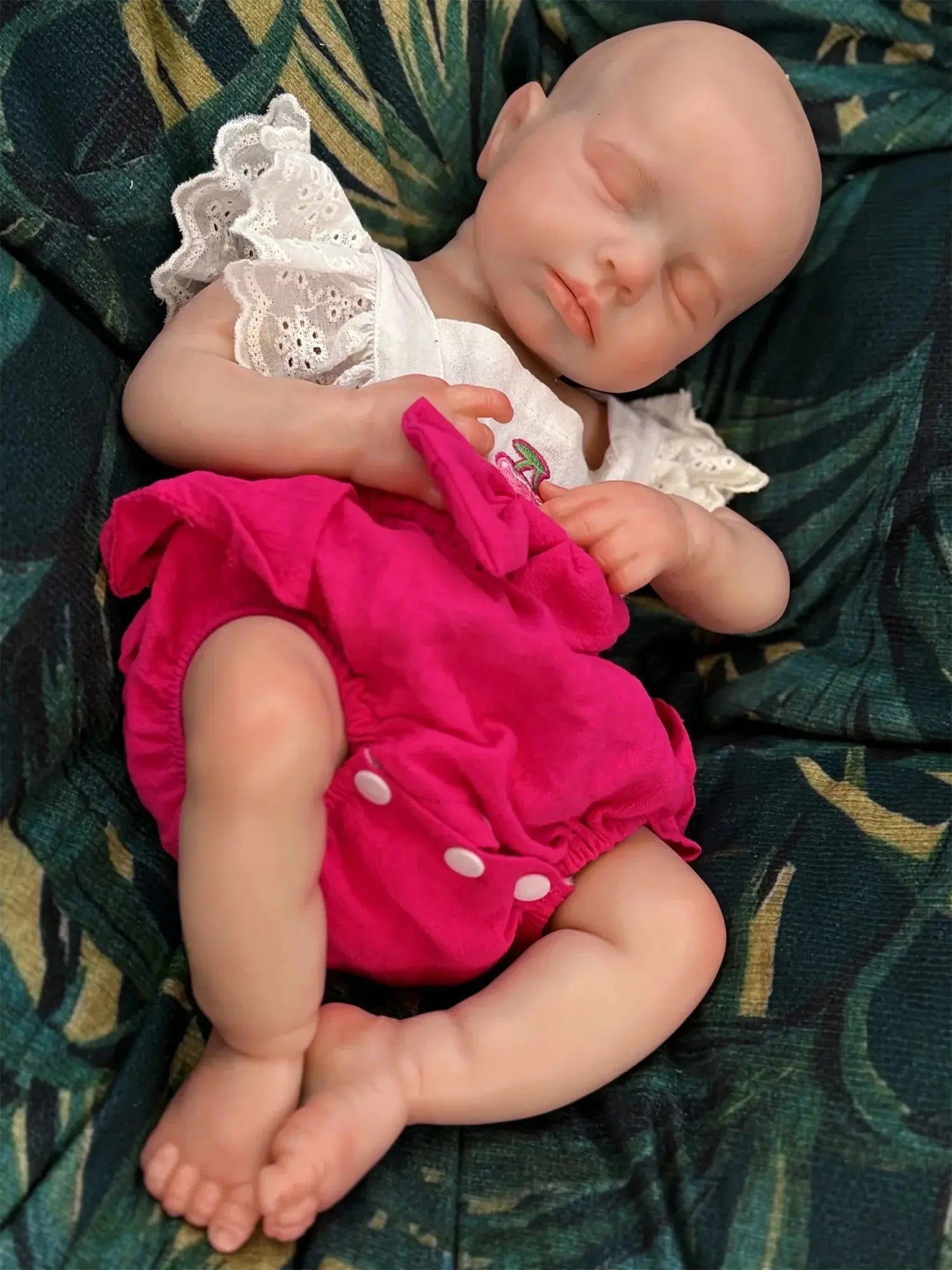 Image of Reborn Baby Dolls 45Cm Can Open Mouth &Washable Painted Loulou Solid