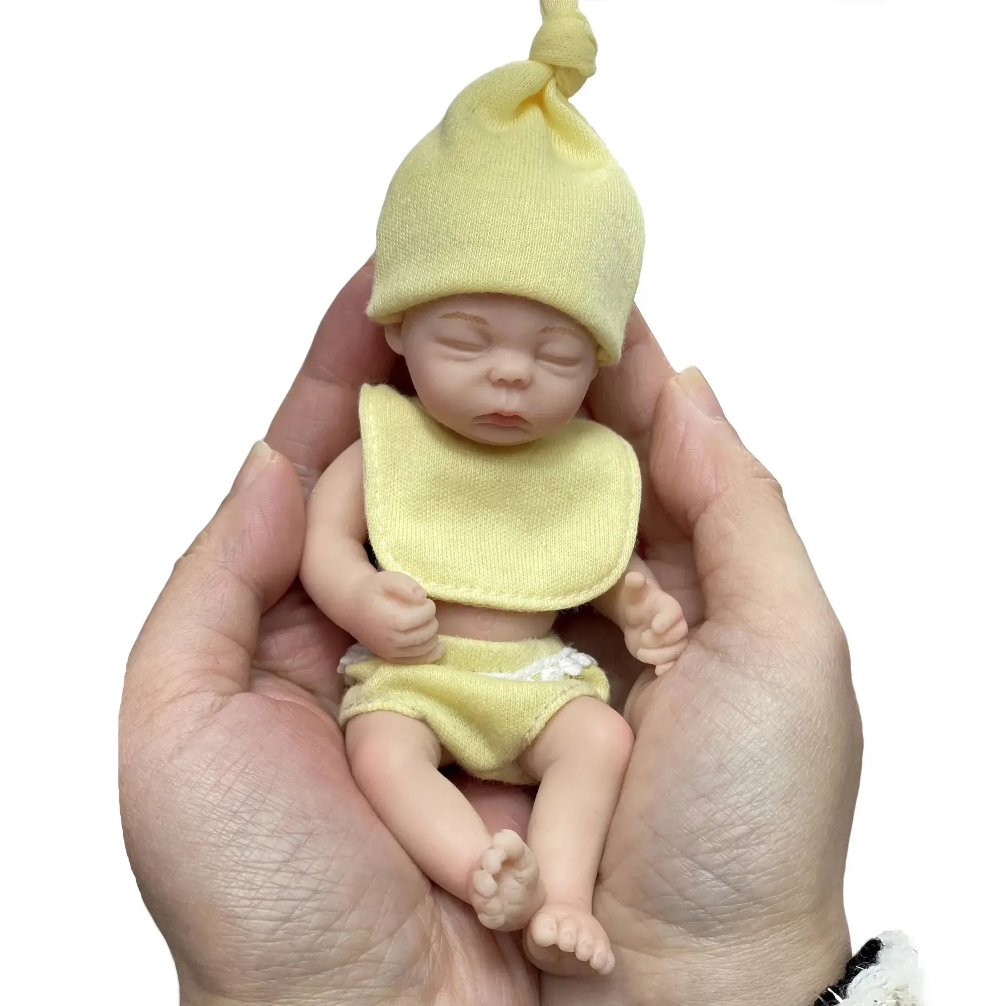 Image of Reborn Baby Dolls 6 Inch Full Solid Silicone Bebe Palm Reborn Doll