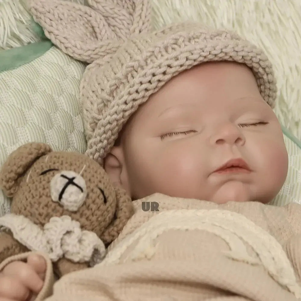 Image of Reborn Baby Dolls Fake Sleeping Silicone Reborn Baby Boy Newborn Doll