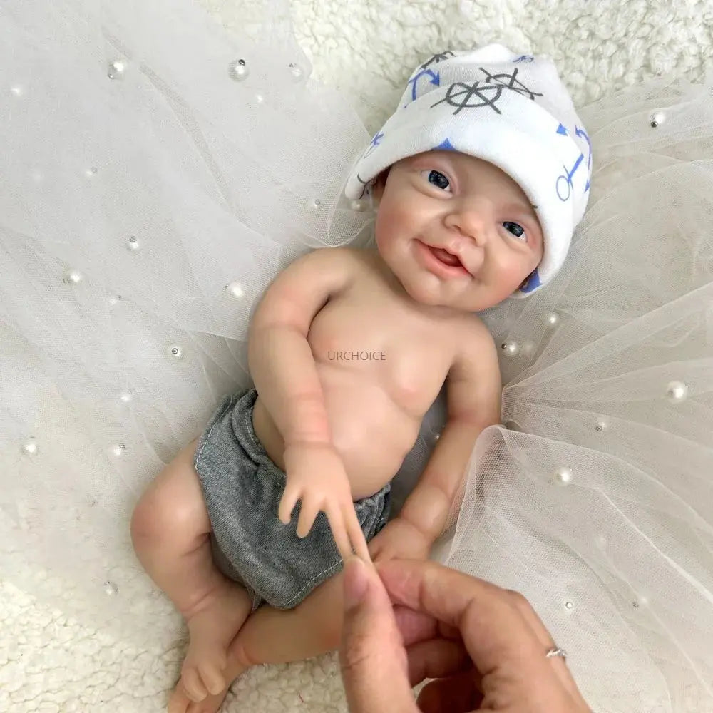 Image of Reborn Baby Dolls 30Cm 2.3Lbs Hand-Painted Silicone Reborn Baby Boy