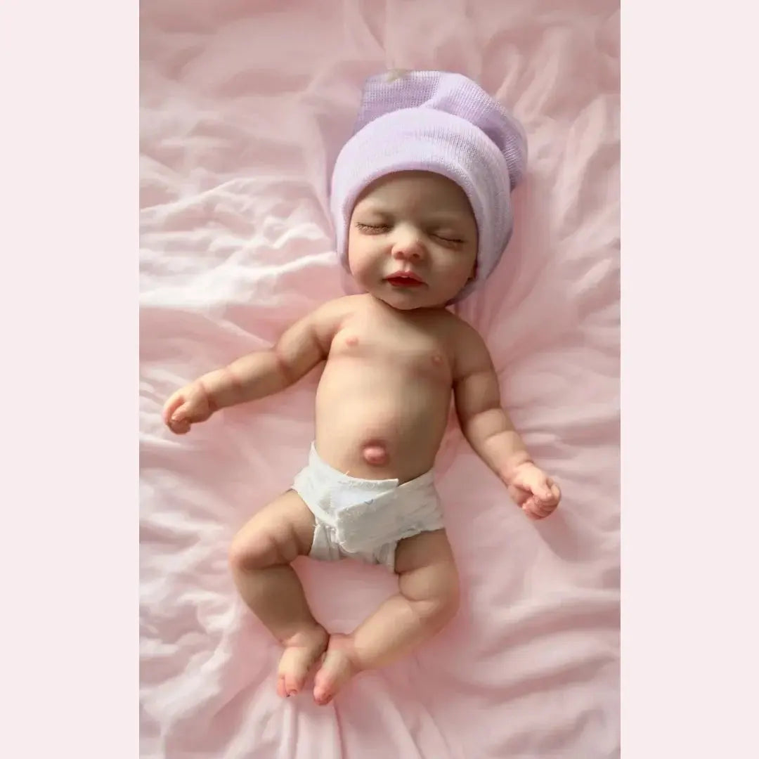 Image of Reborn Baby Dolls Open Mouth 10Inch Washable Bebe Reborn De Silicona