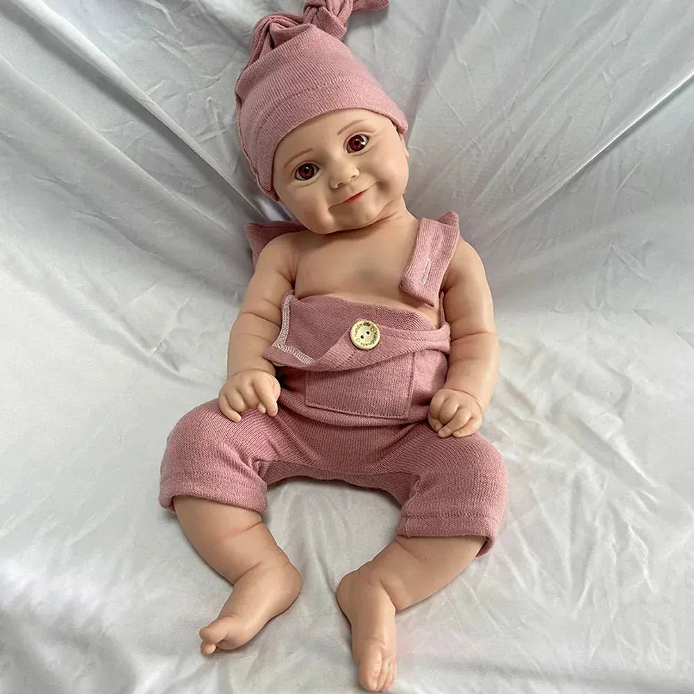 Image of Reborn Baby Dolls 1:1 Full Body Soild Silicone Reborn Baby Girl
