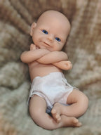 Image of Reborn Baby Dolls 33Cm Can Open Mouth Solid Bebe Reborn Girl/Boy With