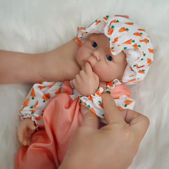 Image of Reborn Baby Dolls 12" Micro Preemie Full Body Silicone  Baby Doll