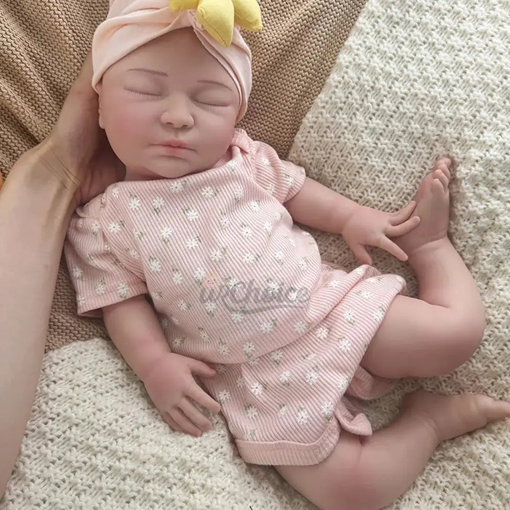 Image of Reborn Baby Dolls 22Inch Floppy Newborn Girl Weighted Silicone Reborn