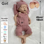 Image of Reborn Baby Dolls High-Simulation 18Inch Customizable Silicone Reborn