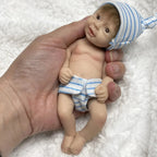 Image of Reborn Baby Dolls 6Inch Mini Palm Full Solid Silicone Bebe Reborn