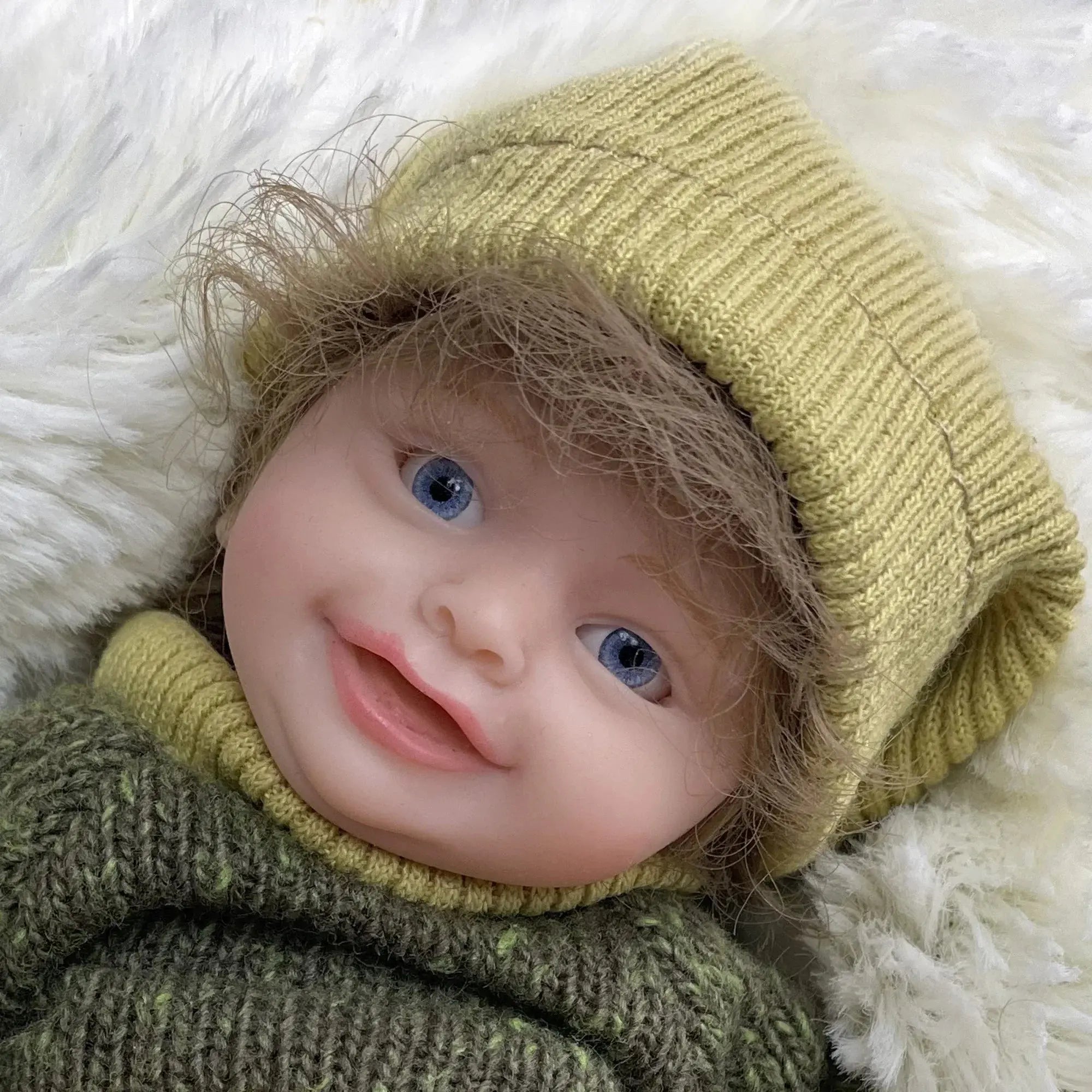 Image of Reborn Baby Dolls 6Inch Mini Palm Full Solid Silicone Bebe Reborn