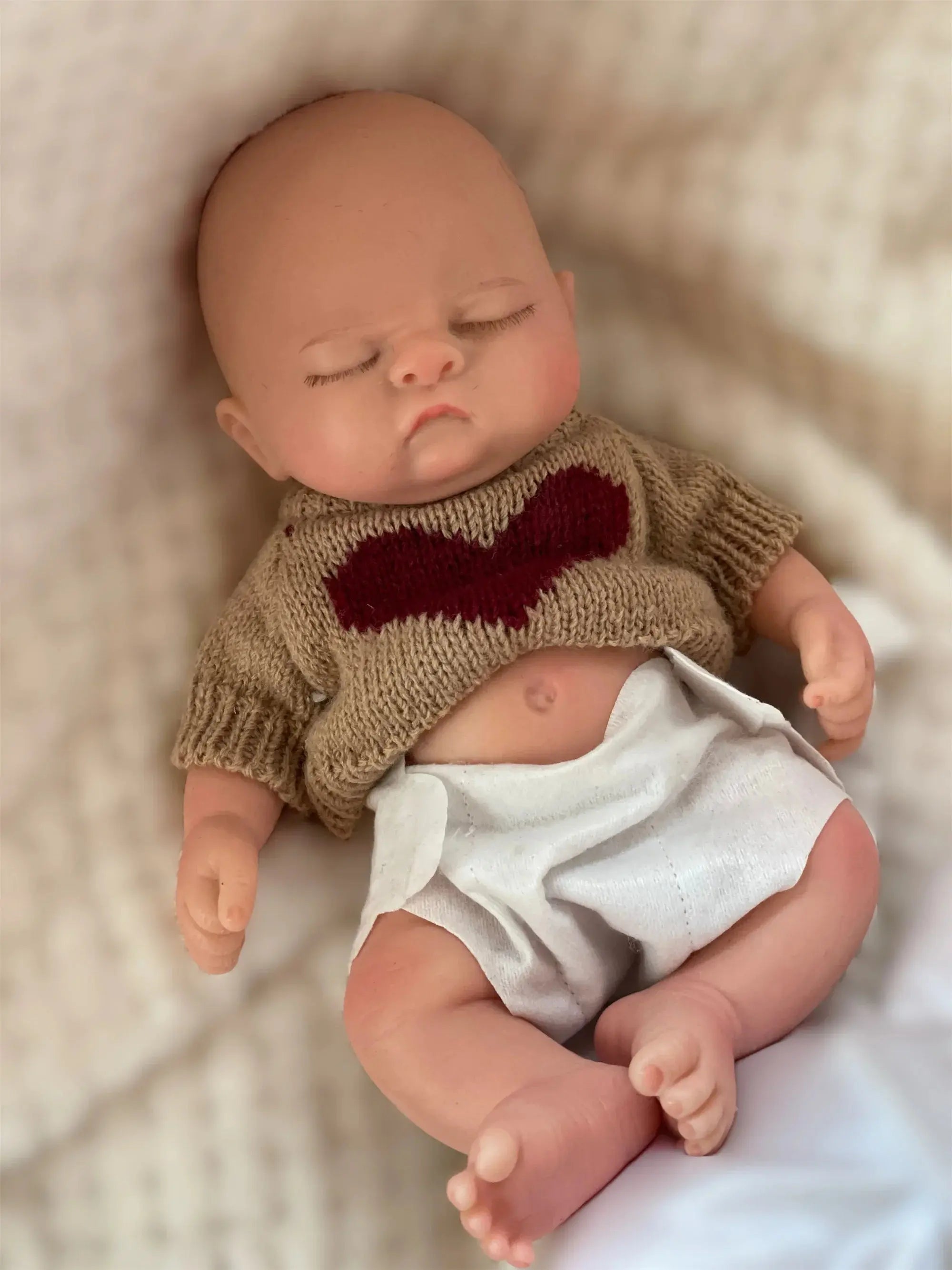 Image of Reborn Baby Dolls 10Inch Silicone Boy Reborn Baby Doll Full Body Soft