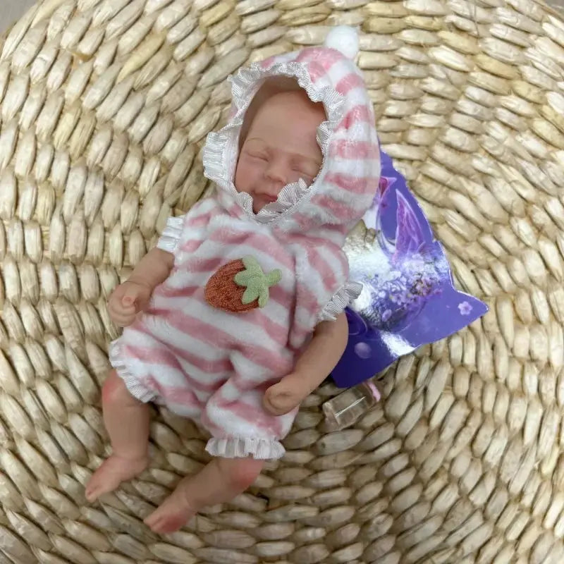 Image of Reborn Baby Dolls 15Cm Painted Full Body Solid Silicone Reborn Mini