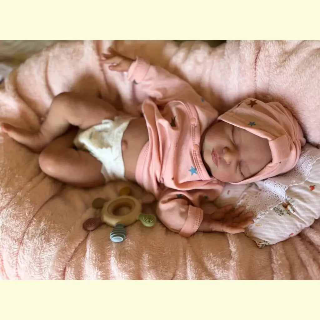 Image of Reborn Baby Dolls 18Inch Washable Laura Solid Silicone Bebe Reborn