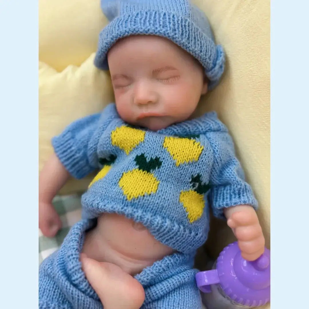 Image of Reborn Baby Dolls 13Inch Close Eyes & Open Mouth Levi Full Body