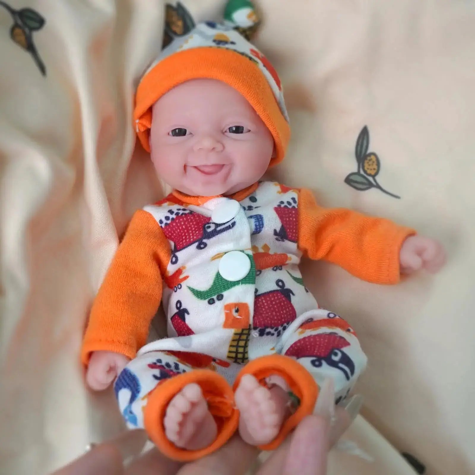 Image of Reborn Baby Dolls Reborn Silicone Baby Doll 7 Inch Mini Realistic