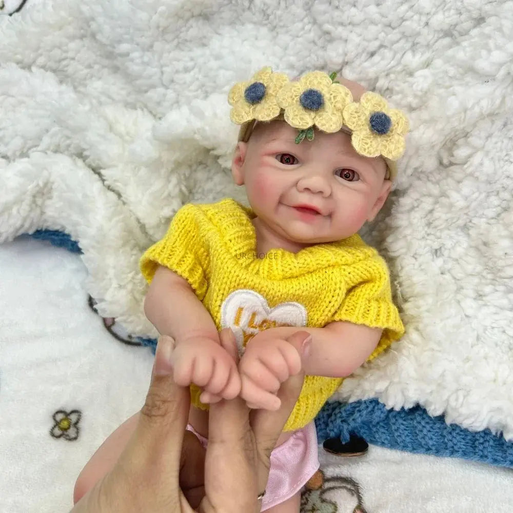Image of Reborn Baby Dolls 12Inch Preemy Baby Girl Vivienne Full Body Soft