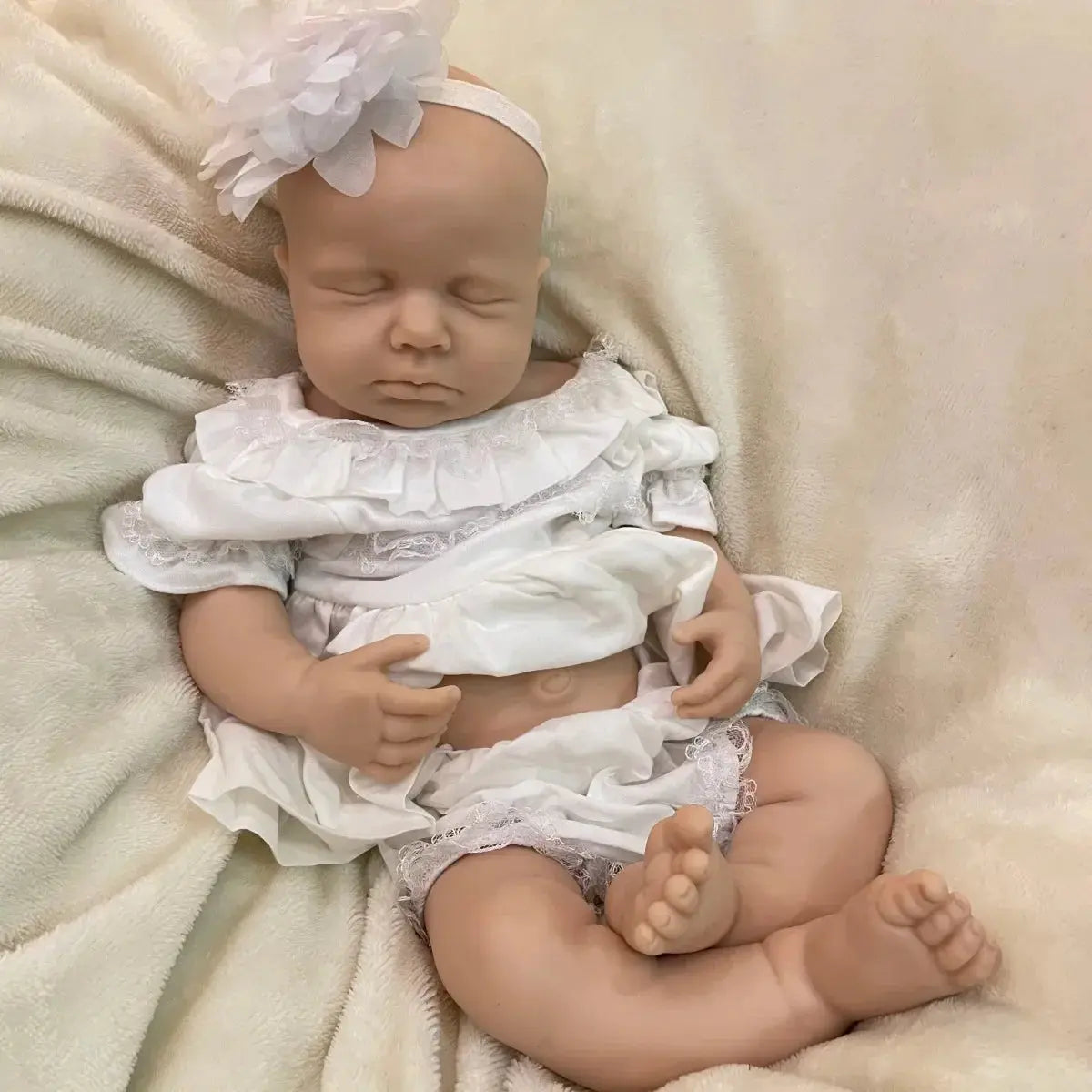 Image of Reborn Baby Dolls 18Inch Open Mouth Painted/Unpainted Full Solid