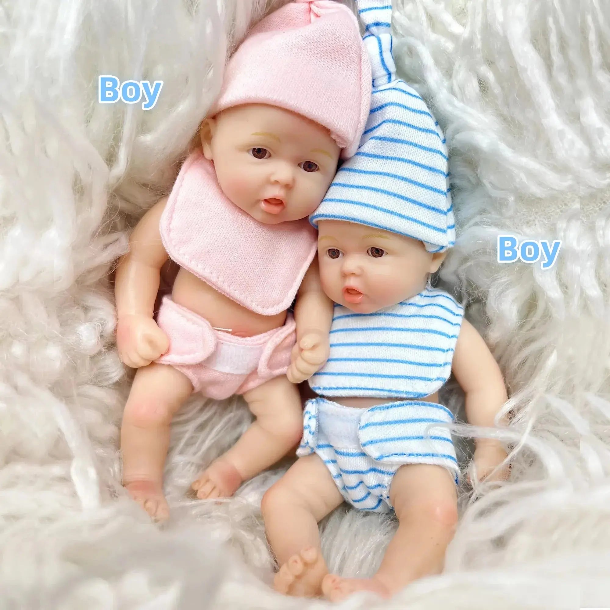 Image of Reborn Baby Dolls 6Inch /15Cm Mini Adorable Whole Solid Silicone