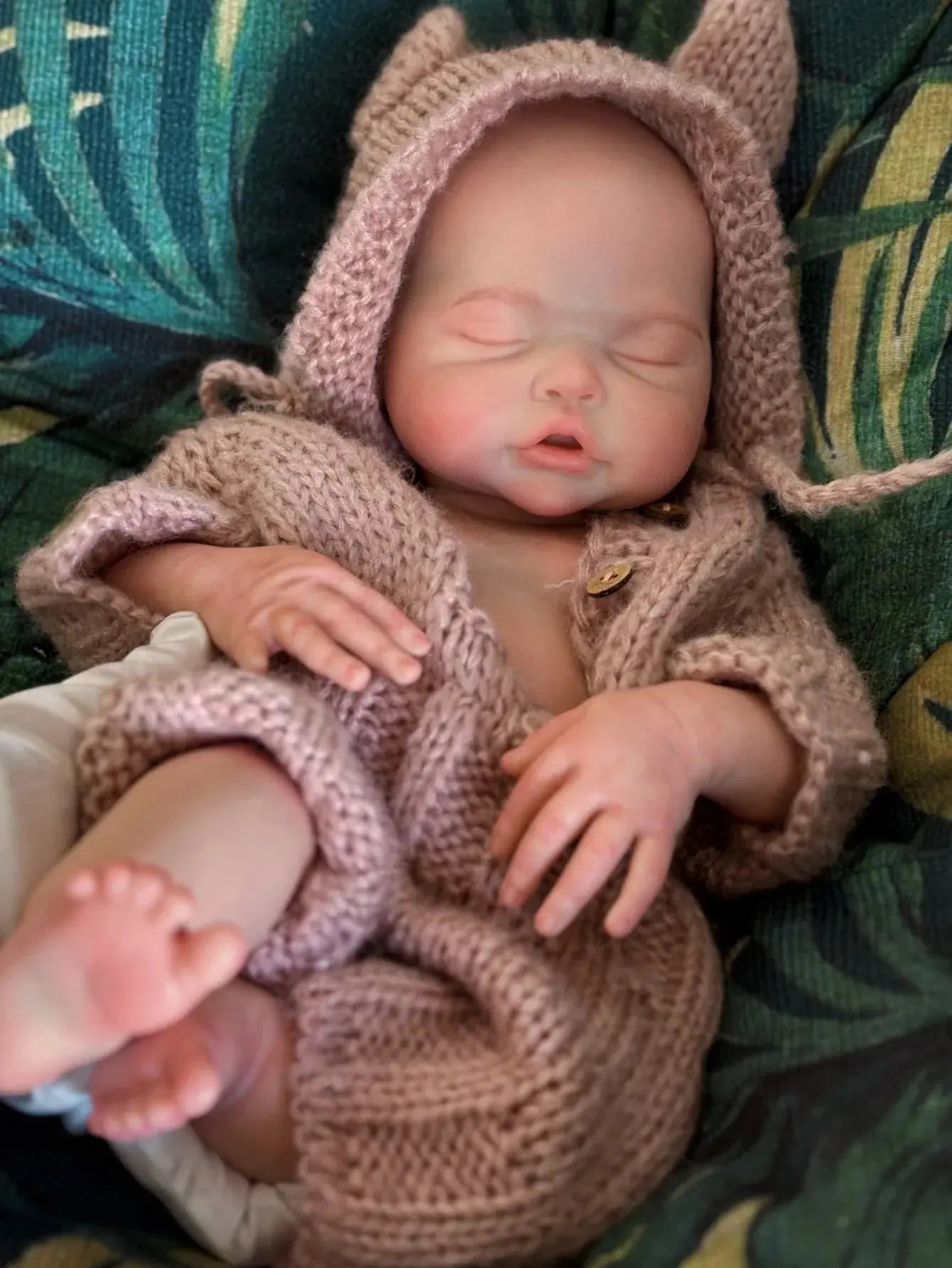 Image of Reborn Baby Dolls 18 Inch 3D Painted Skin Reborn Baby Doll Made Of
