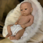 Image of Reborn Baby Dolls 17Inch Unpainted Silicone Bebe Girl Handmade Full