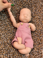 Image of Reborn Baby Dolls 25Cm Unpainted Silicone Girls Whole Body Soft Solid