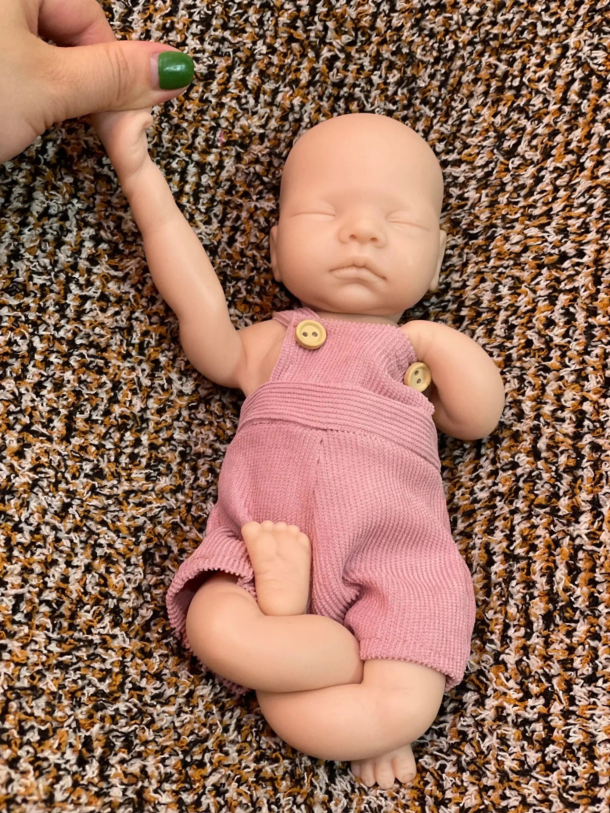 Image of Reborn Baby Dolls 25Cm Unpainted Silicone Girls Whole Body Soft Solid